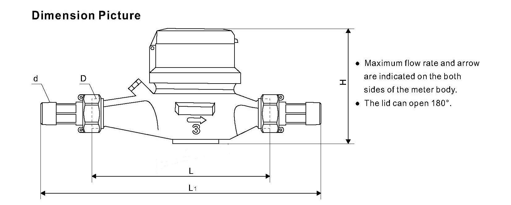 Class C Water Meter drawing